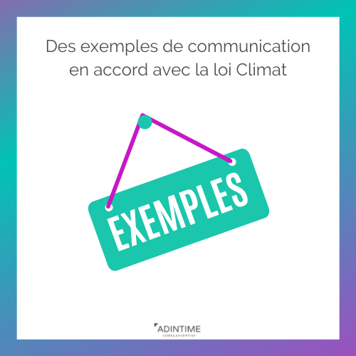 exemples publicités loi climat